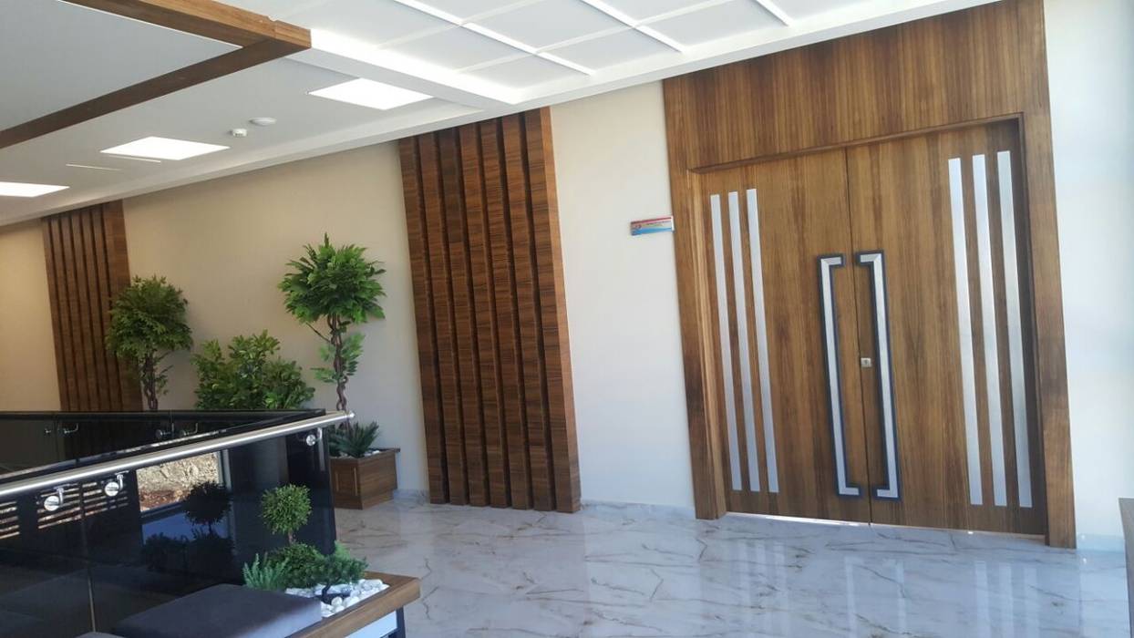 Ofis Tasarimlari Modern Koridor Hol Merdivenler Orji Nal Mobi Lya Dekorasyon Modern Ahsap Ahsap Rengi Homify