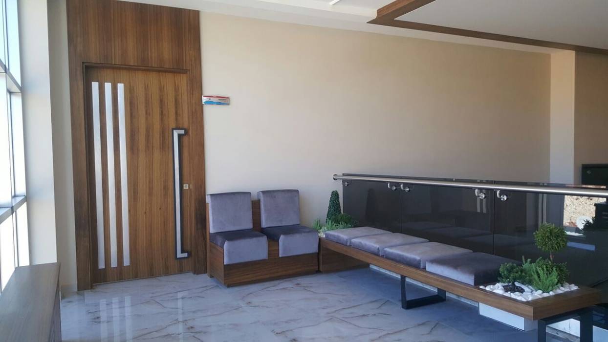 Ofis Tasarimlari Modern Koridor Hol Merdivenler Orji Nal Mobi Lya Dekorasyon Modern Ahsap Ahsap Rengi Homify