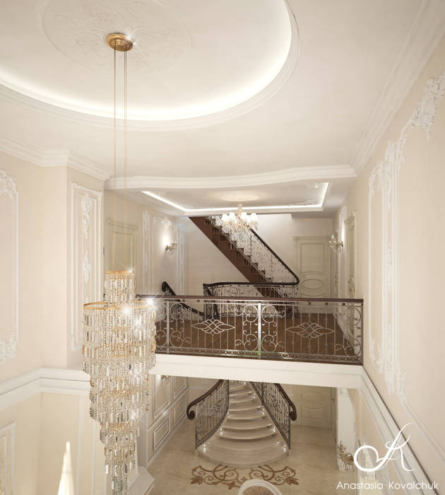 Villa, Design studio by Anastasia Kovalchuk Design studio by Anastasia Kovalchuk 客廳