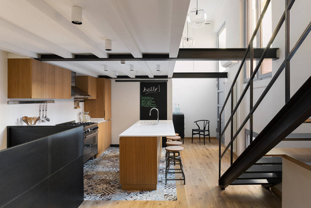 LOFT N, NOMADE ARCHITETTURA E INTERIOR DESIGN NOMADE ARCHITETTURA E INTERIOR DESIGN Industrial style kitchen