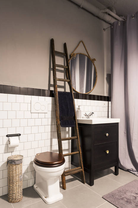 LOFT N, NOMADE ARCHITETTURA E INTERIOR DESIGN NOMADE ARCHITETTURA E INTERIOR DESIGN Industrial style bathroom