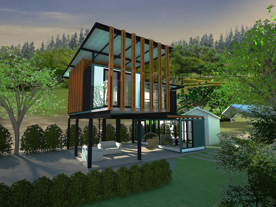 บ้านตู้คอนเทนเนอร์ No.13 Design บ้านและที่อยู่อาศัย