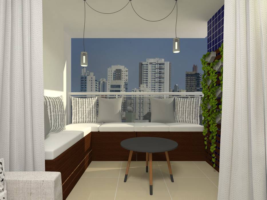 Reforma Apartamento R.A., Atelie 3 Arquitetura Atelie 3 Arquitetura بلكونة أو شرفة خشب Wood effect