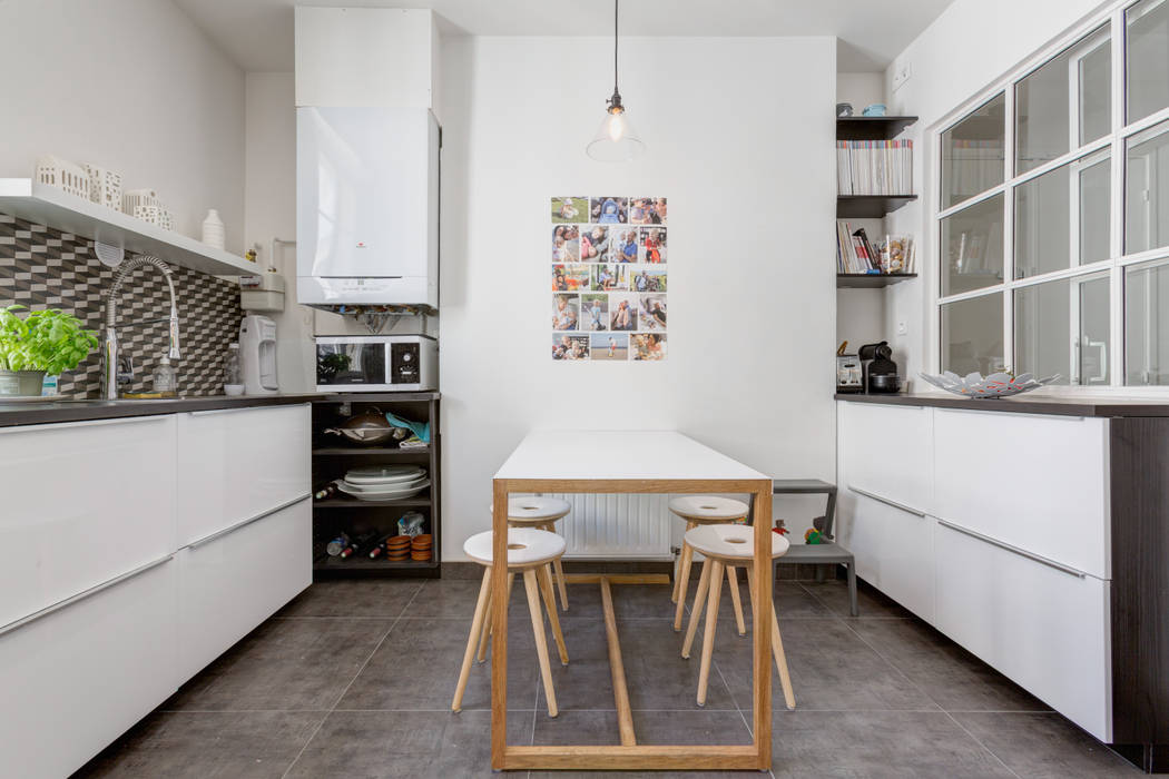 Rénovation d'un appartement Rue Daru, Mon Concept Habitation Mon Concept Habitation Cuisine scandinave