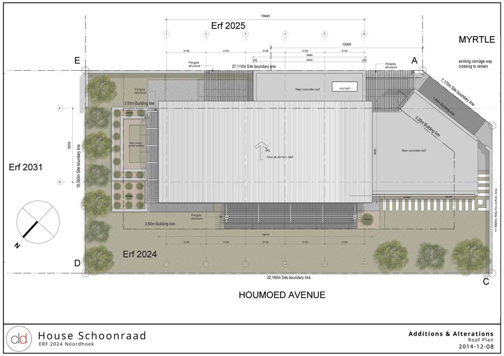 Site & Roof Plan cld architects