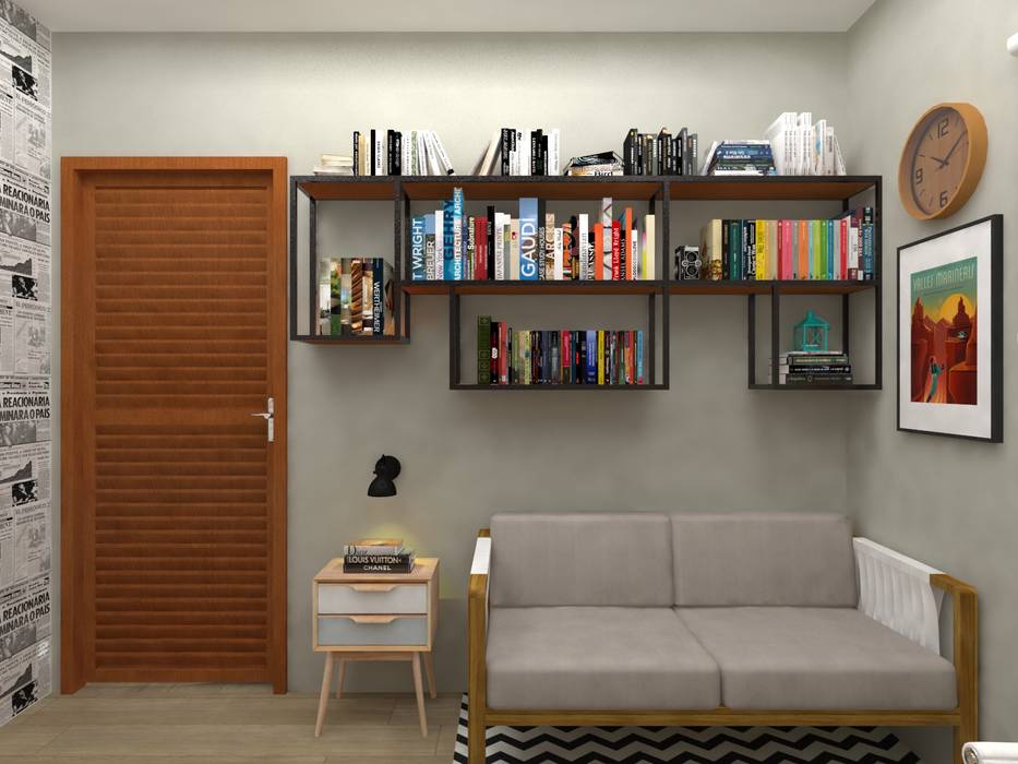 Home Office D.N, Atelie 3 Arquitetura Atelie 3 Arquitetura Study/office