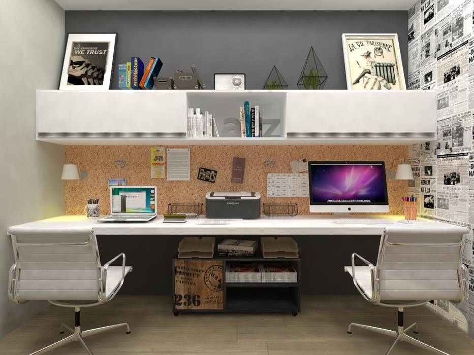 Home Office D.N, Atelie 3 Arquitetura Atelie 3 Arquitetura Офіс