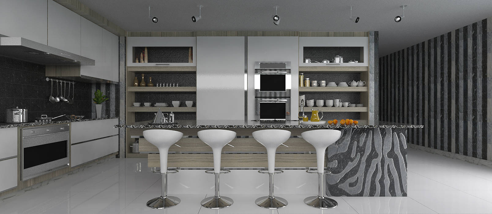 Social Kitchen Linken Designs Modern dining room