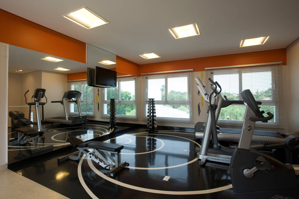 CASA H.E, Eustáquio Leite Arquitetura Eustáquio Leite Arquitetura Fitness clássico Construção,Máquina de exercício,Esteira,Luminária,Piso,lar,Pisos,Madeira,Hardwood,Lazer