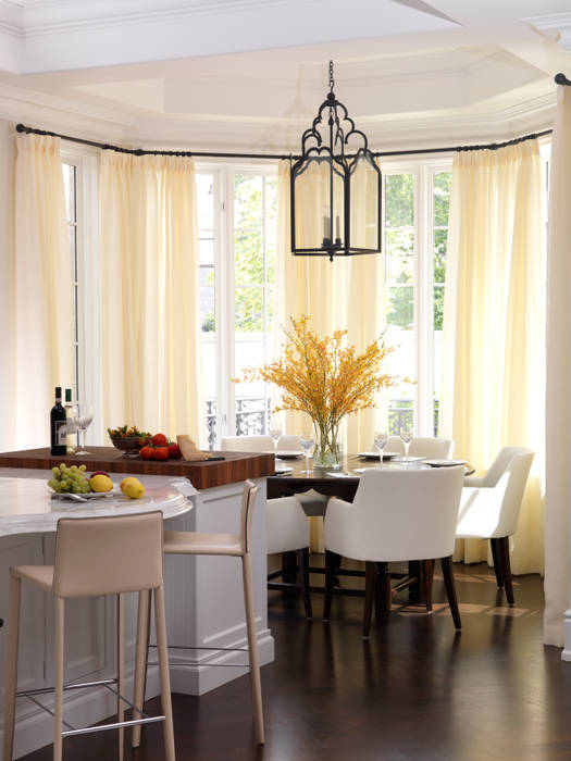 Breakfast Room Douglas Design Studio Kitchen kitchen,breakfast,drapery,yellow,clasic,traditional,clean,bright