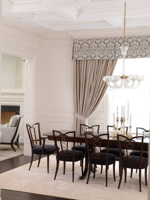 Dining Room Douglas Design Studio Dining room dining,chairs,lighting,white,traditional,contemporary,transitional,formal,formal dining