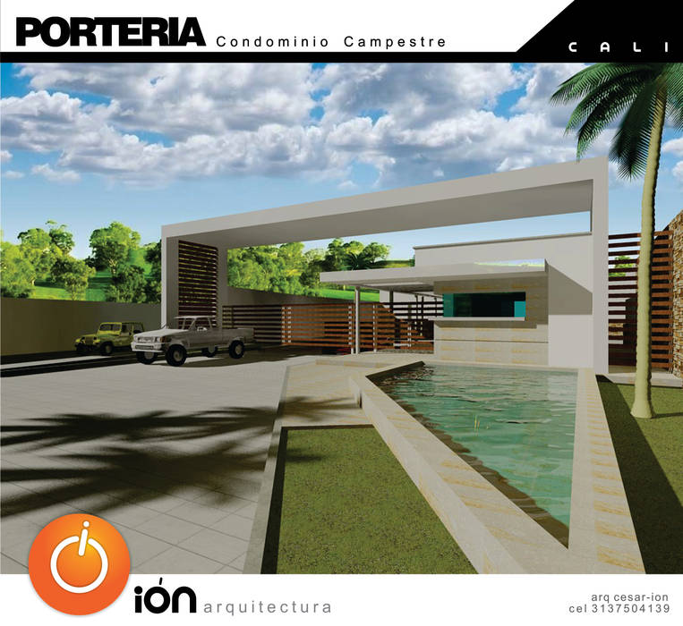 PORTADA CONDOMINIO CAMPESTRE / Reciclaje Arquitectonico, ION arquitectura SAS ION arquitectura SAS Minimalist houses