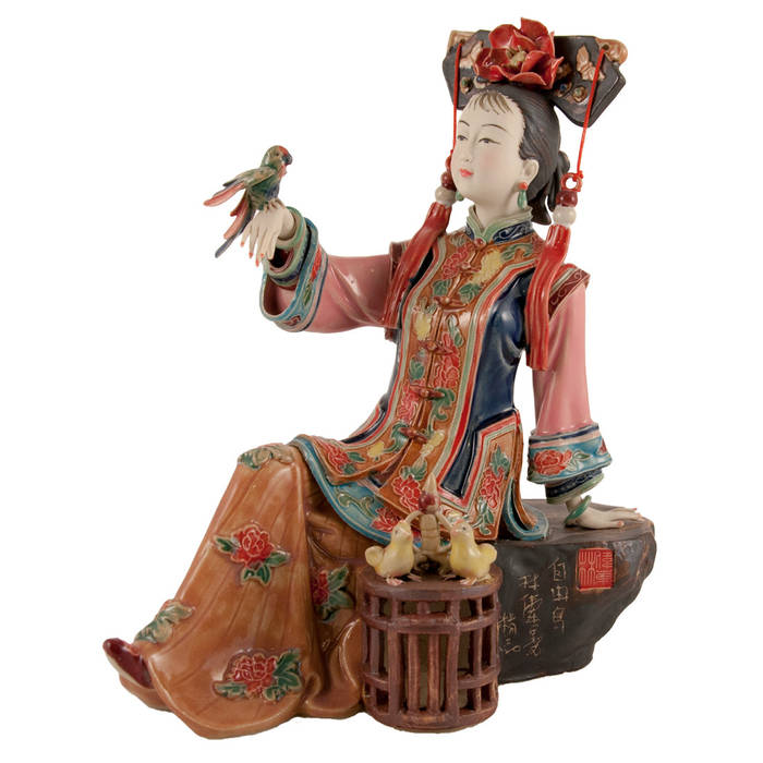 CHINESE LADY PORCELAIN / CHINESE FIGURINES OF ANCIENT ART, Интернет-магазин предметов интерьера "CHINADOM" Интернет-магазин предметов интерьера 'CHINADOM' Autres espaces Porcelaine Sculptures