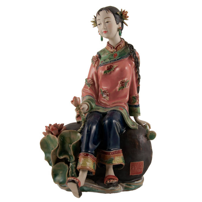 CHINESE LADY PORCELAIN / CHINESE FIGURINES OF ANCIENT ART, Интернет-магазин предметов интерьера "CHINADOM" Интернет-магазин предметов интерьера 'CHINADOM' Інші кімнати Фарфор ліпити