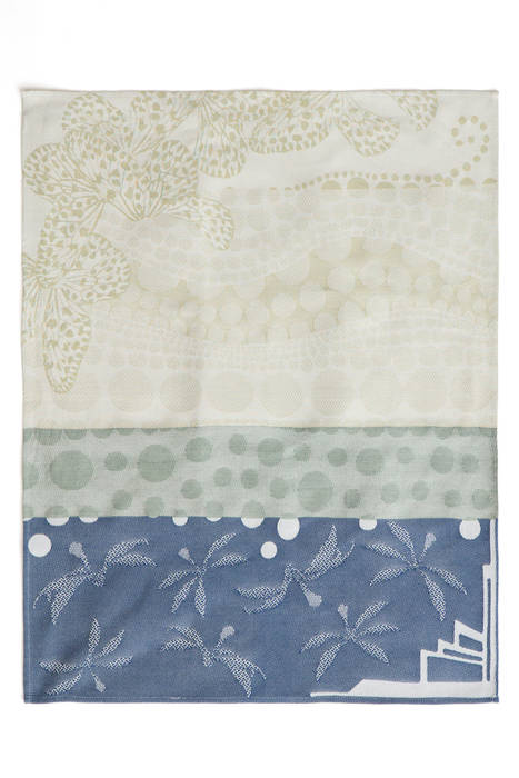 ​Dish towel Malabar N°1 Lyons blue Roos Soetekouw Design Moderne keukens Linnen Roze Accessoires & textiel