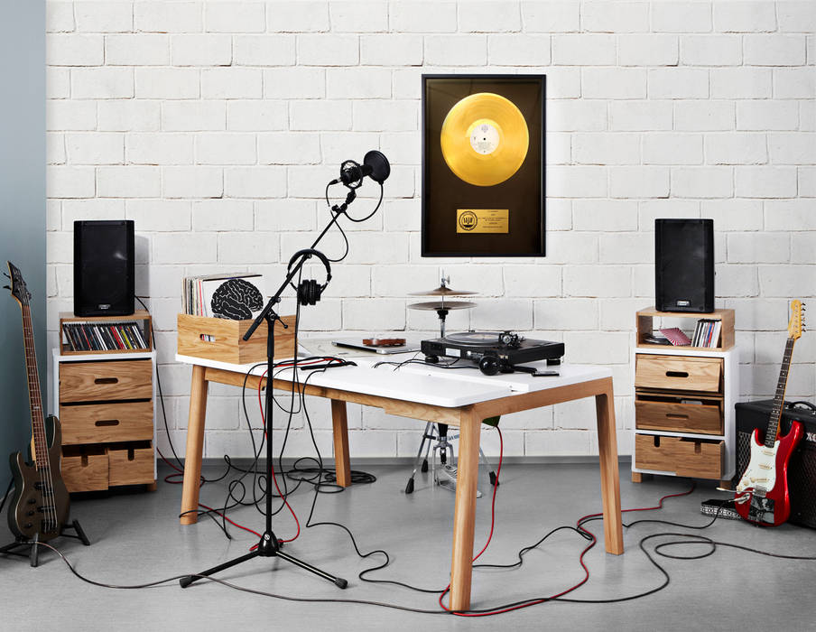 Home Office Im Wohnzimmer Skandinavische Arbeitszimmer Von Baltic