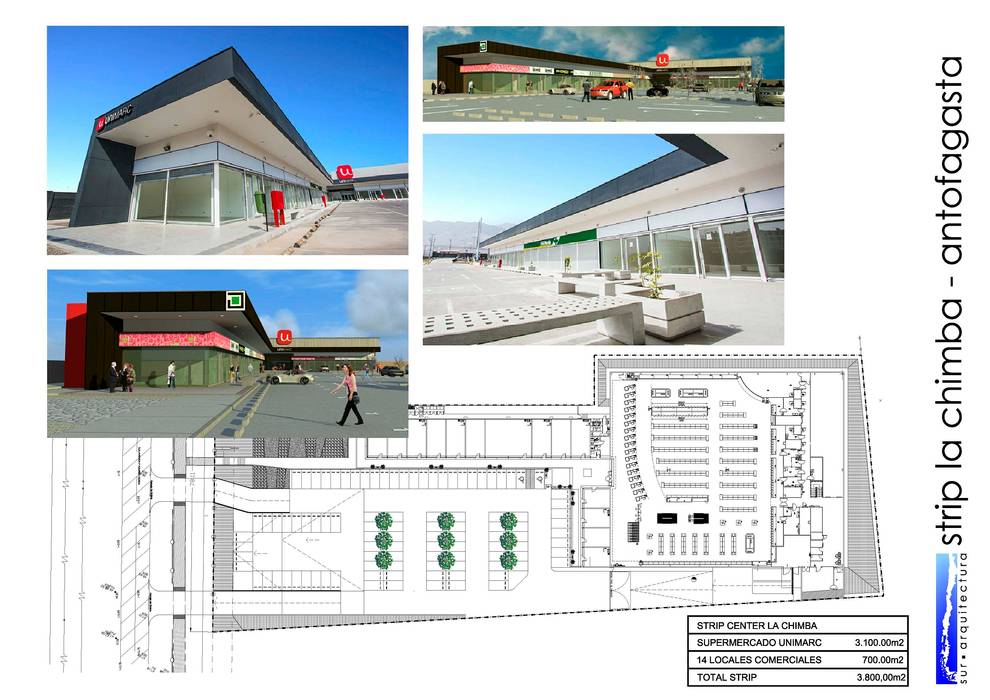 ​STRIP CENTER LA CHIMBA, surarquitectura surarquitectura Bedrijfsruimten Winkelcentra