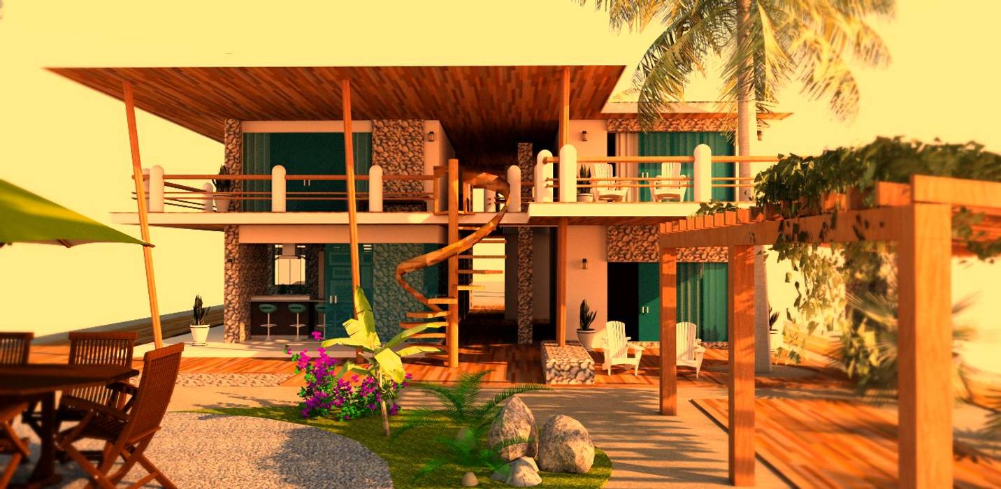 Casa de playa Celestino, JL Arquitectos JL Arquitectos Tropical style houses