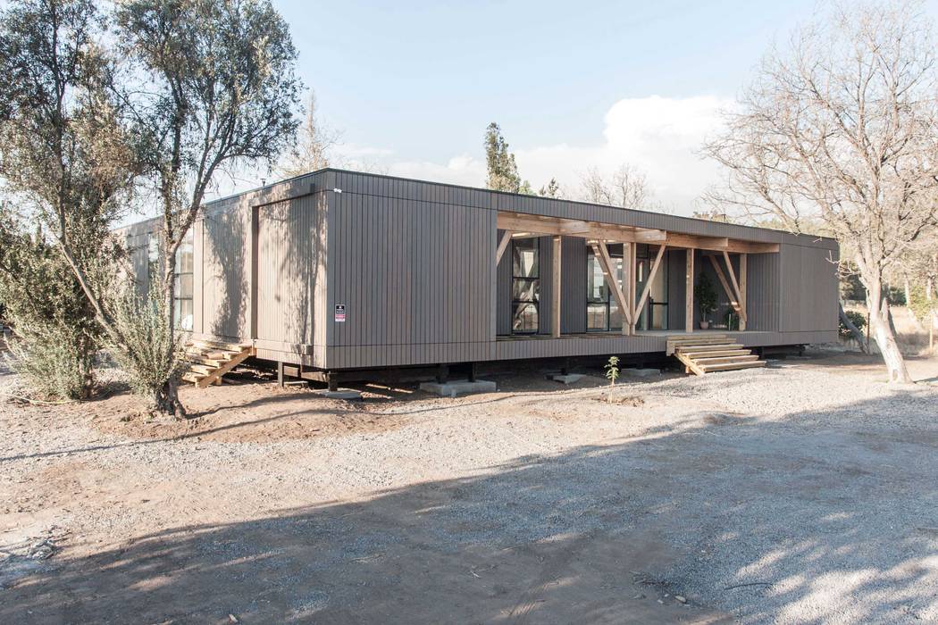 Volumen Oficinas MACIZO, ARQUITECTURA EN MADERA Espacios comerciales Madera Acabado en madera casa...,oficina,prefabricado,Oficinas y Comercios