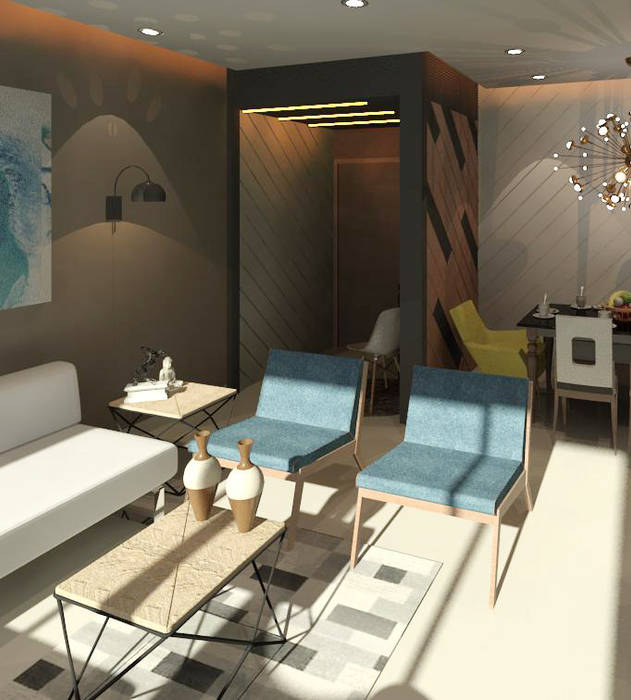 Talreja Residence, Ramnani & Associates Ramnani & Associates Modern living room