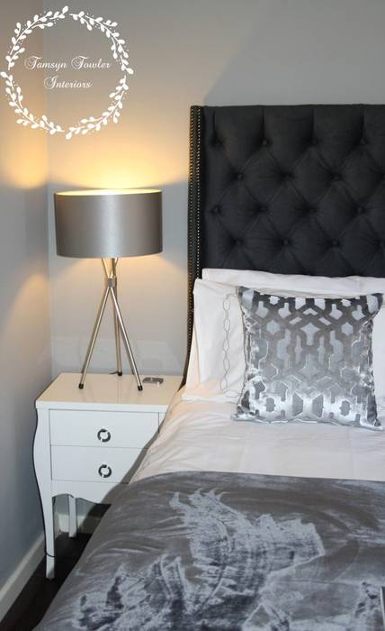 Master Bedroom: Shades of Grey, Tamsyn Fowler Interiors Tamsyn Fowler Interiors Moderne Schlafzimmer