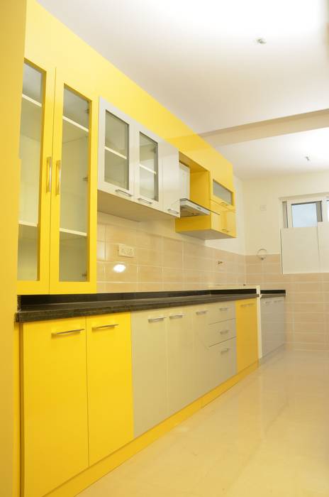 Parallel Modular Kitchen Designs In India homify Asian style kitchen Plywood parallel kitchen,modular kitchen,kitchen designs