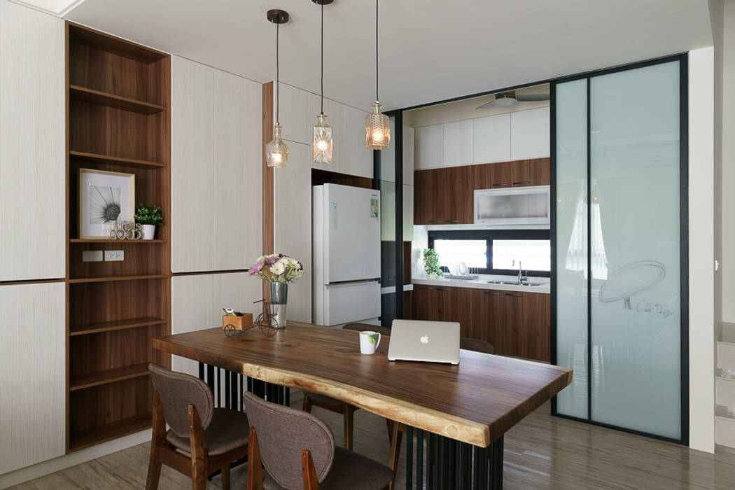 善化 貝森朵夫二期 , 橡樹設計Oak Design 橡樹設計Oak Design Eclectic style dining room