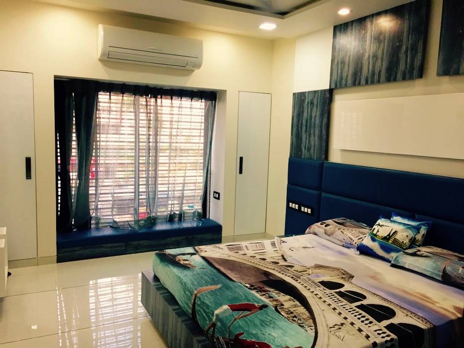 Apartment designed for Mr. Sanjay Kothari in Shahibuag, Sanchi Shah Sanchi Shah Classic style nursery/kids room Beds & cribs