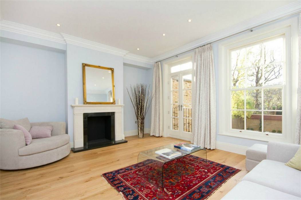 Hammersmith Grove, London, W6 APT Renovation Ltd Modern Living Room house extention,house renovation