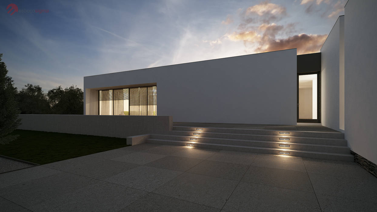 Moradia unifamiliar - Tipologia T4, Esboçosigma, Lda Esboçosigma, Lda Minimalist house