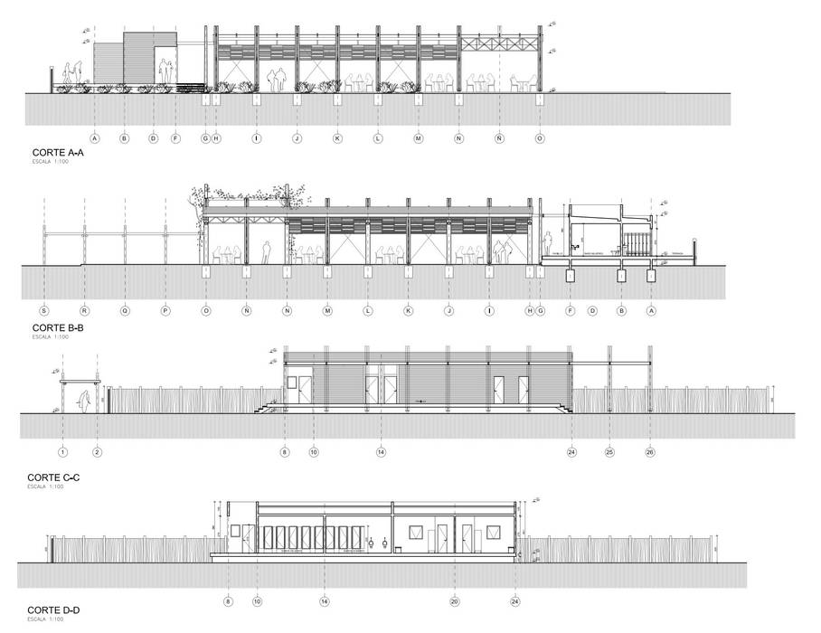 Centro de Eventos Parque Chamonate, Atacama, Chile , SINTESIS arquitecto & asociados SINTESIS arquitecto & asociados Commercial spaces Nơi tổ chức sự kiện