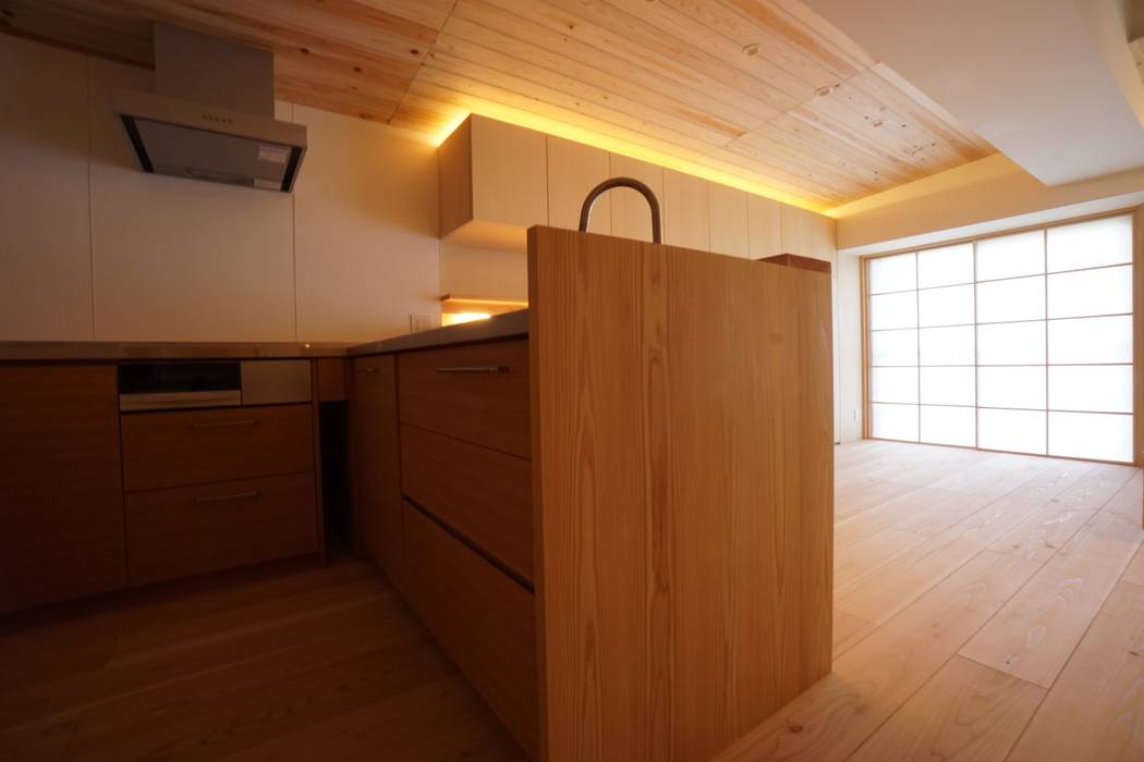 Asian Style Living Room By 近藤晃弘建築都市設計事務所 Asian Wood Wood Effect Homify