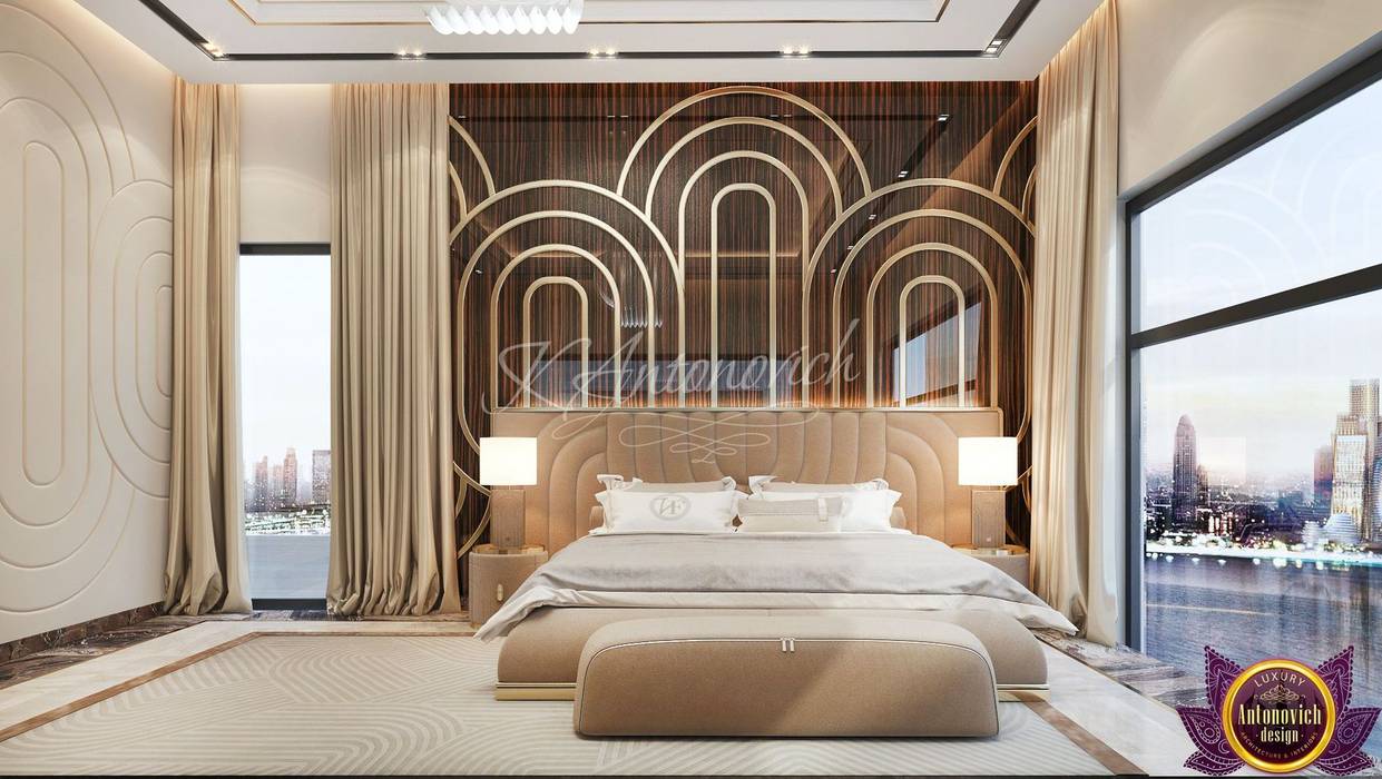 ​Modern Bedroom design ideas by Katrina Antonovich, Luxury Antonovich Design Luxury Antonovich Design ห้องนอน