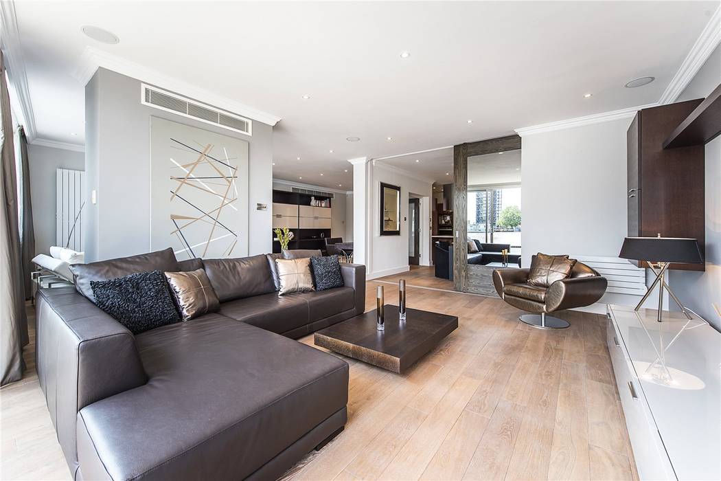 The Icon, Grosvenor Road, London, SW1V, APT Renovation Ltd APT Renovation Ltd Salas de estilo moderno