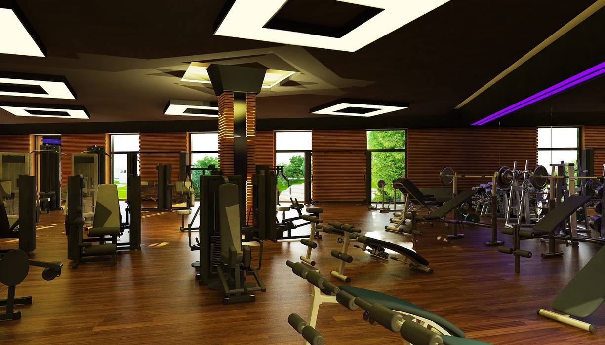 Kaşmir Göl Evleri, 4M Mimarlık 4M Mimarlık Modern Fitness Odası