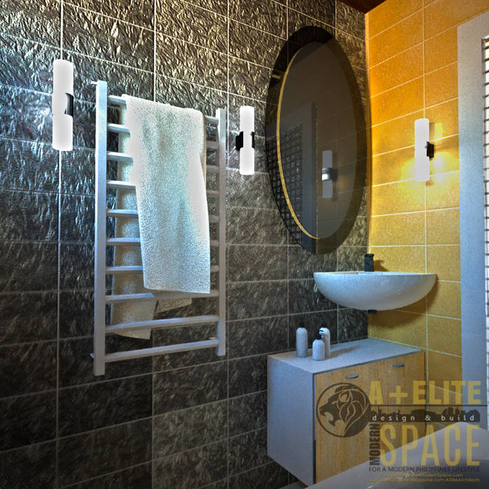 Pineda Residence, A+Elite A+Elite Modern Bathroom