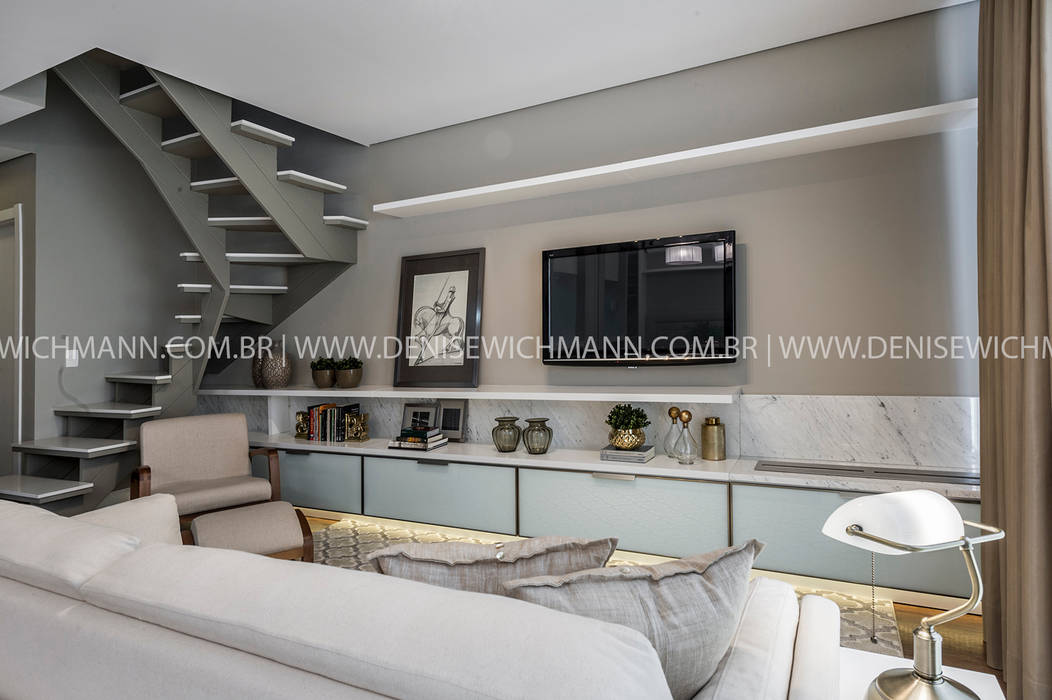 Modern living room by Treez Arquitetura+Engenharia Modern Marble