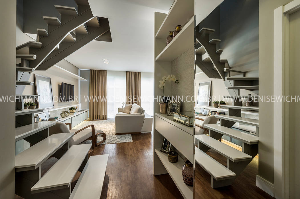 Modern corridor, hallway & stairs by Treez Arquitetura+Engenharia Modern MDF