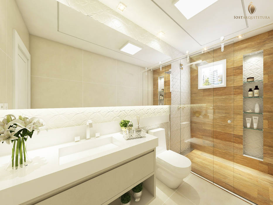 Banheiro Moderno e Funcional, iost Arquitetura e Interiores iost Arquitetura e Interiores حمام سيراميك