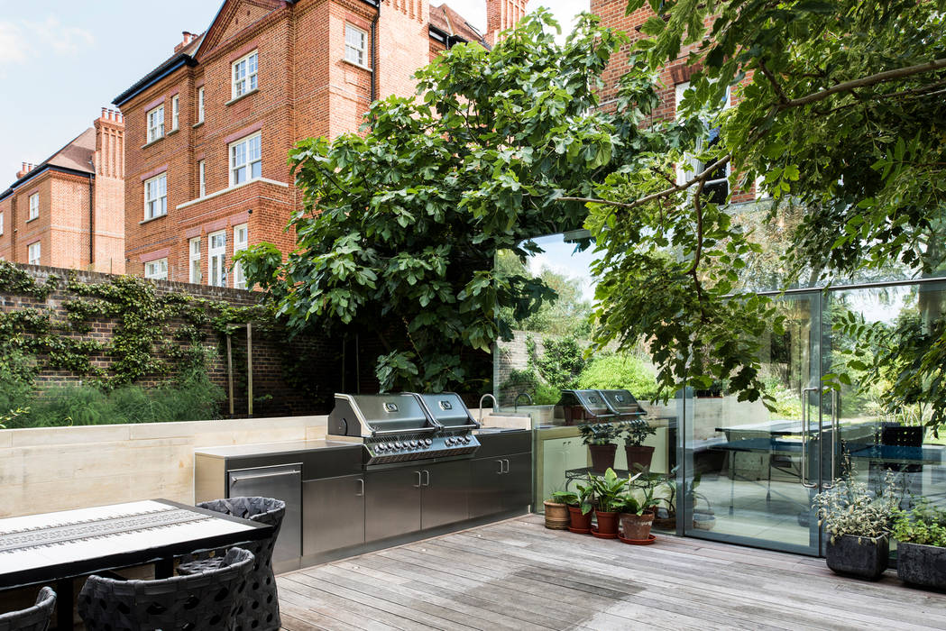 Outdoor Kitchen GEC Anderson Limited Cocinas minimalistas Stainless steel,sink,worktop,barbecue,bbq,outdoor,kitchen,cabinet,cabinet