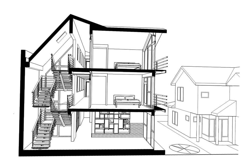 Esquema de sección transversal homify