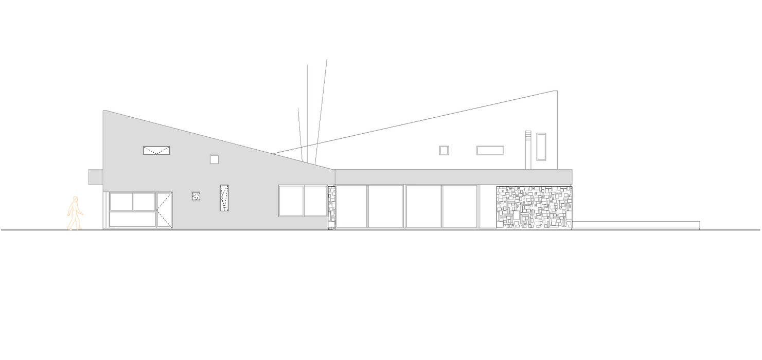Fincas 2 -270m²-, Buenos Aires, Argentina. Alzado. GokoStudio Jardines modernos: Ideas, imágenes y decoración