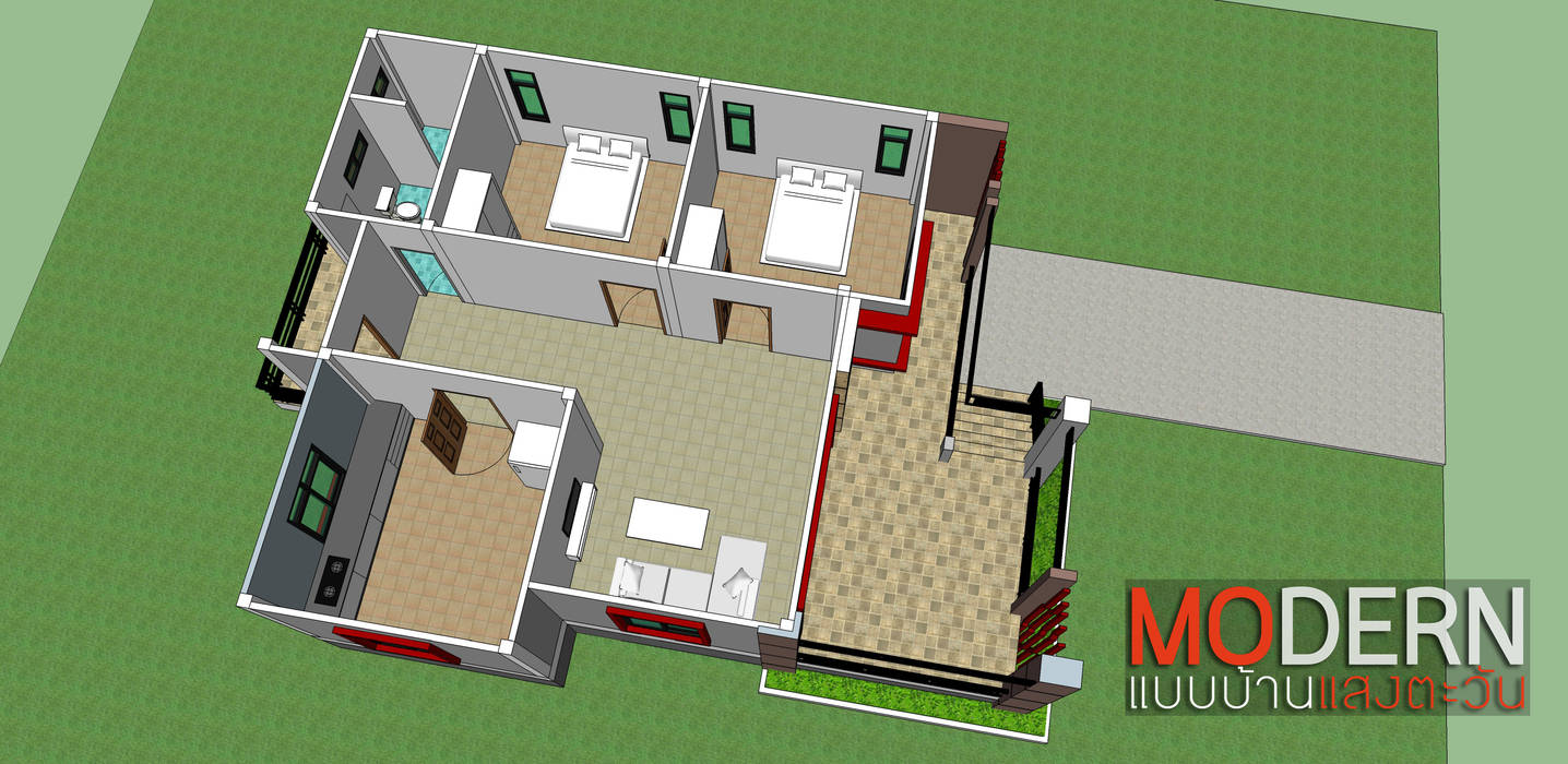 แบบบ้านสไตล์โมเดิร์น, Sundesign Sundesign