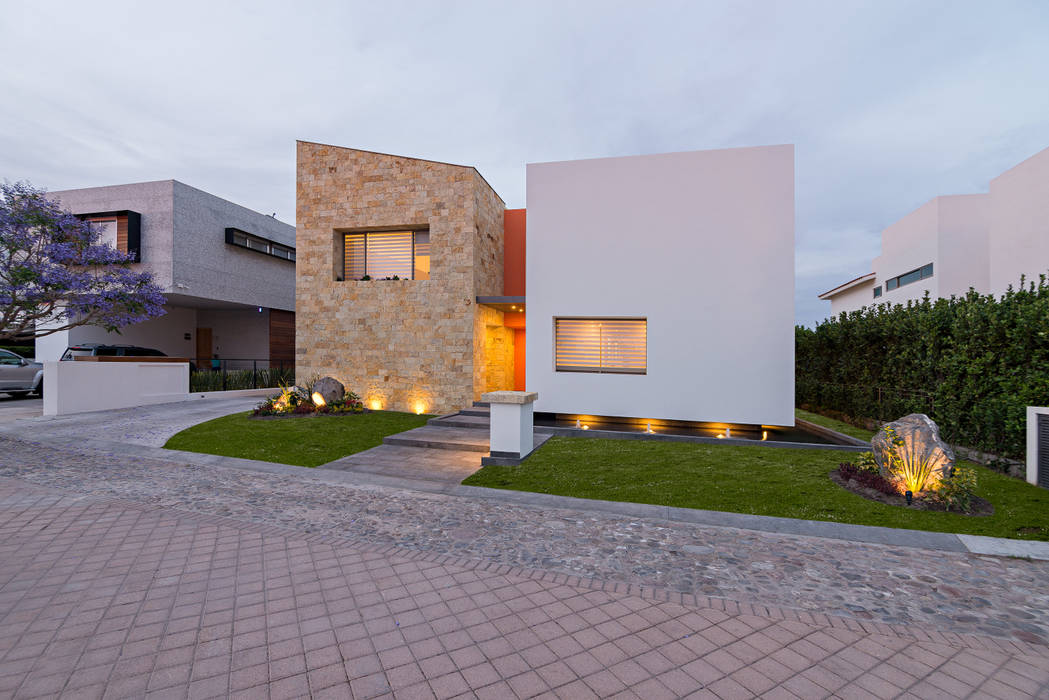 CASA DEL PARQUE, espacio NUEVE CERO UNO espacio NUEVE CERO UNO Moderne huizen Steen