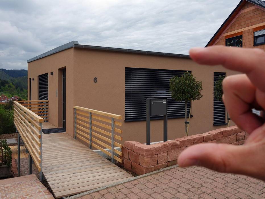 Das kleinste zertifizierte Passivhaus in Deutschland steht in Eberbach am Neckar, r-m-p architekten und ingenieure r-m-p architekten und ingenieure Modern houses