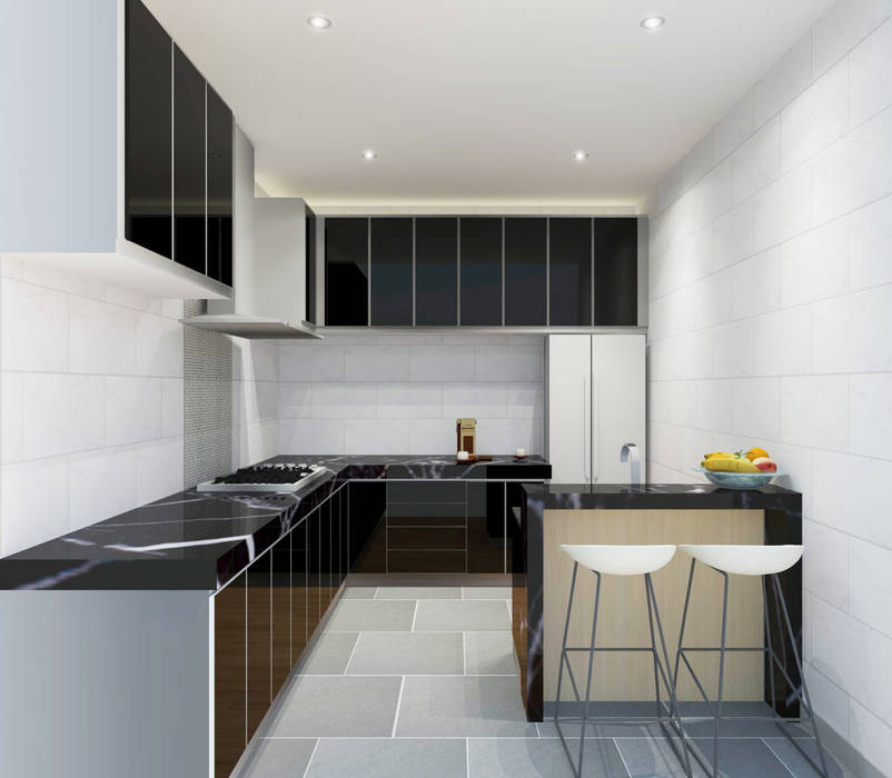 Kitchen 3D Design #4 homify ห้องครัว