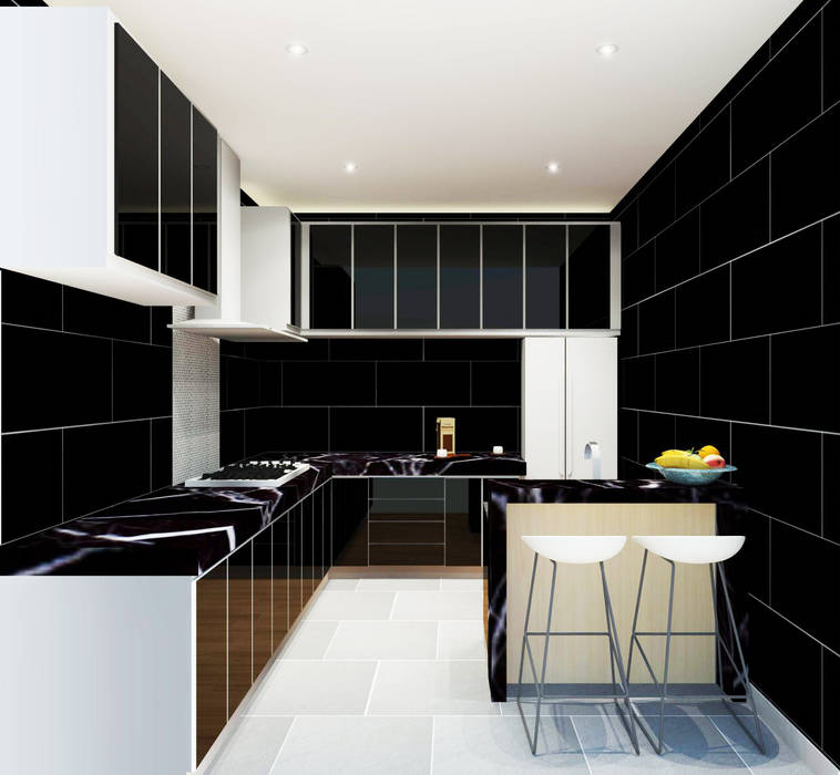 Kitchen 3D Design #6 homify ห้องครัว