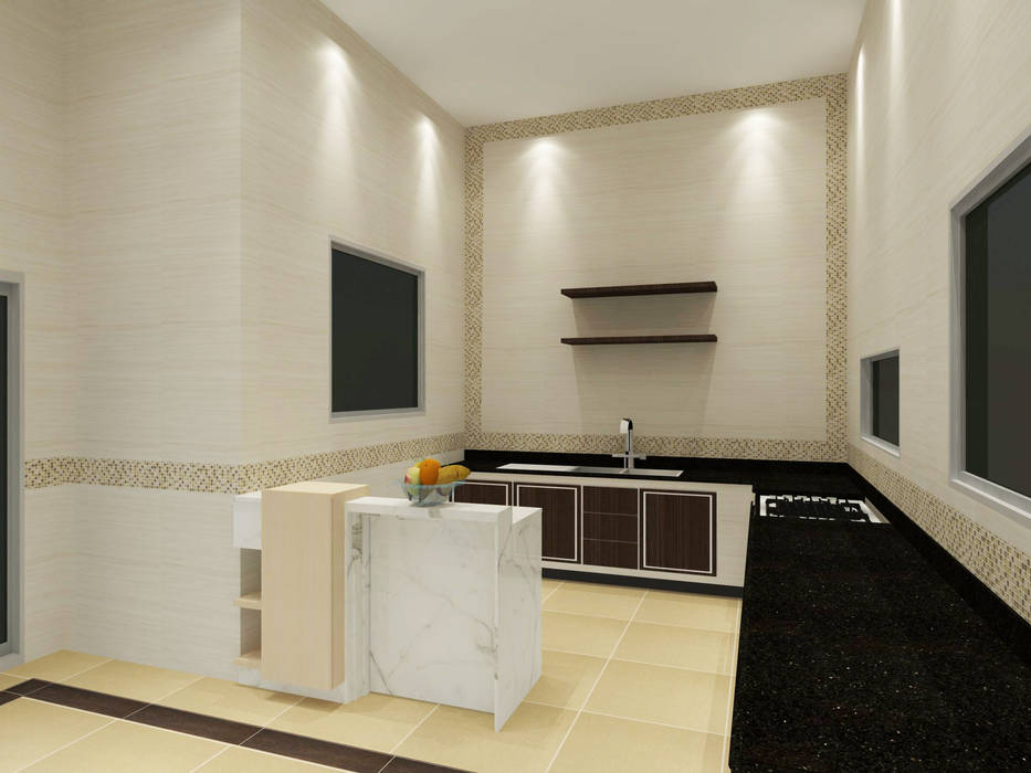 Kitchen 3D Design #14 homify ห้องครัว