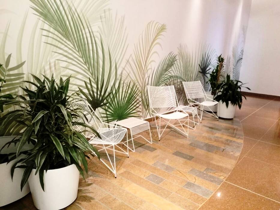 Salas de espera Centro Comercial, Mental Design Mental Design Tropical style balcony, veranda & terrace Furniture