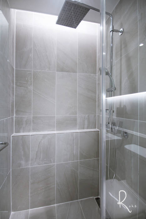 화이트 블루 인테리어의 38평 아파트, 로하디자인 로하디자인 浴室